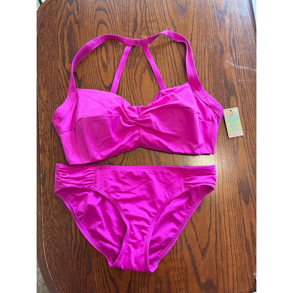 Title Nine NWT Women's Fuchsia Pink Bikini Set